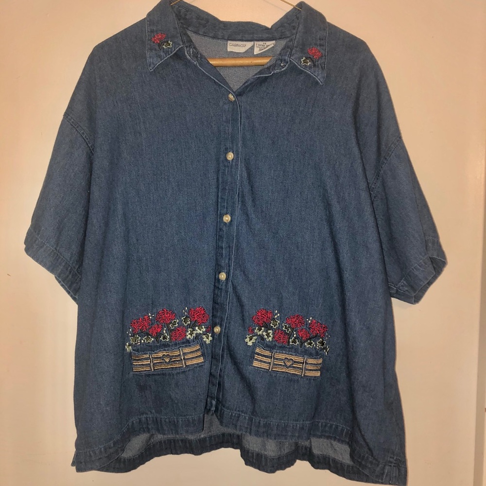 Flower Denim Jacket